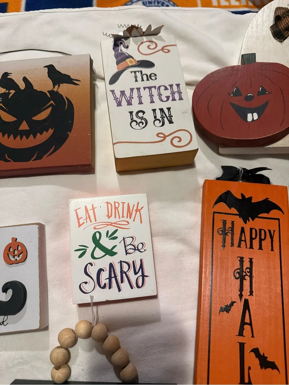 Halloween Home Accent Mix in Orange, Black, White